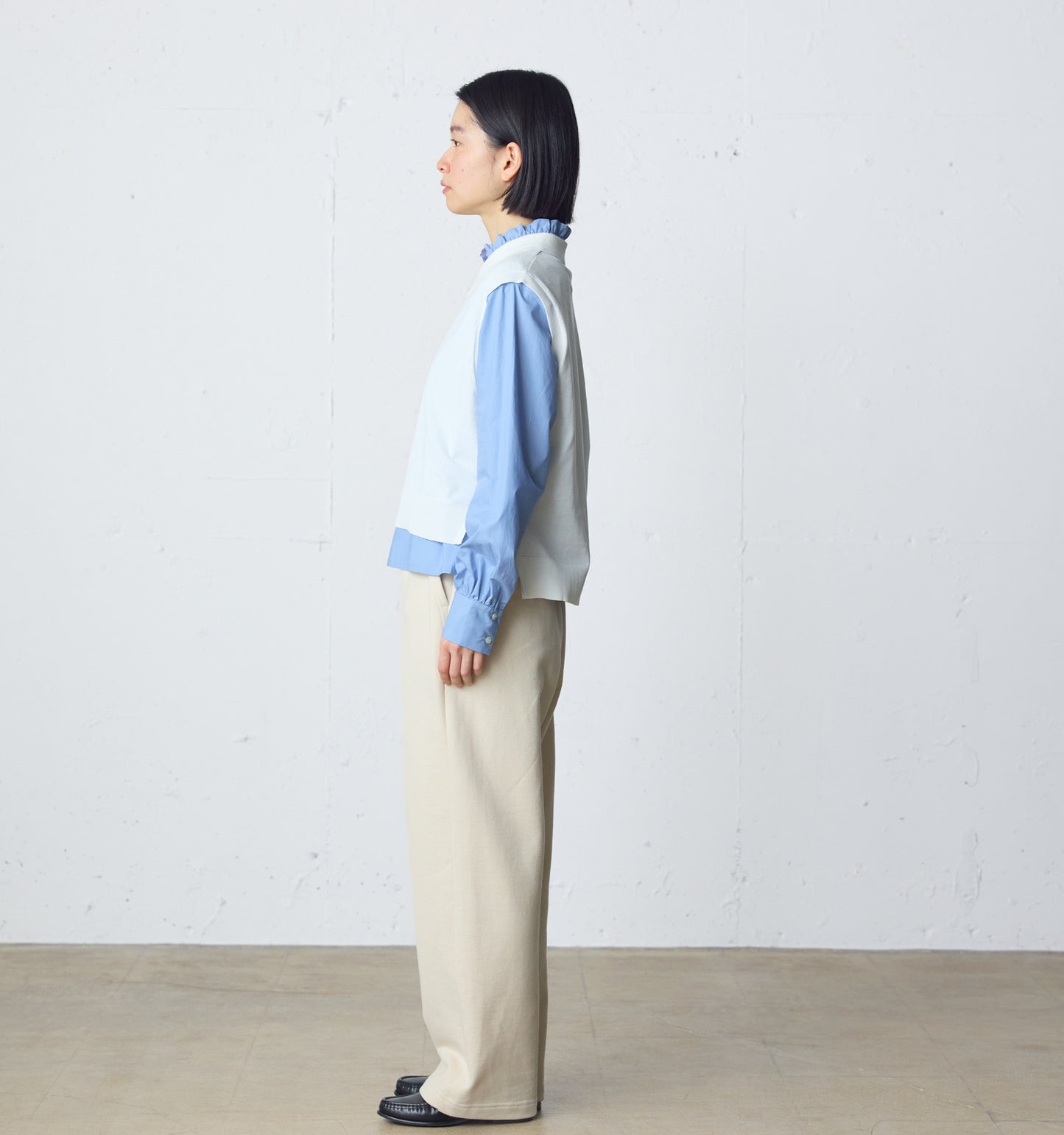 collared knit vest