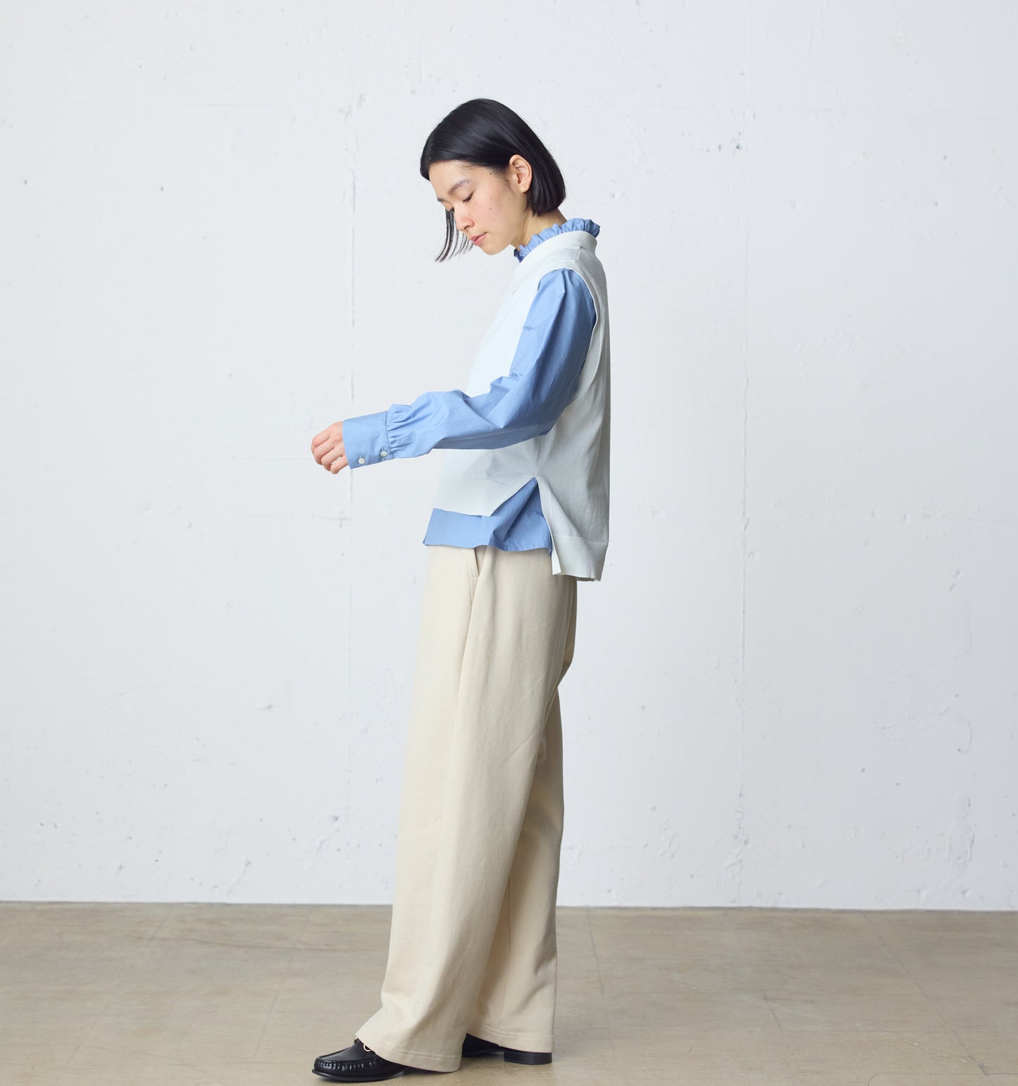 collared knit vest