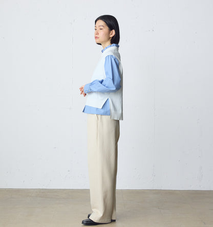 collared knit vest