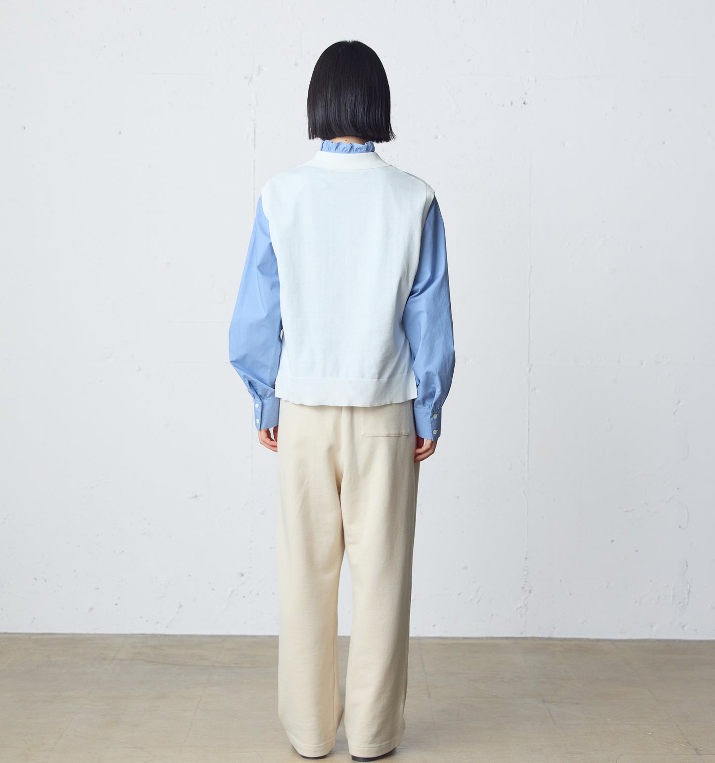 collared knit vest