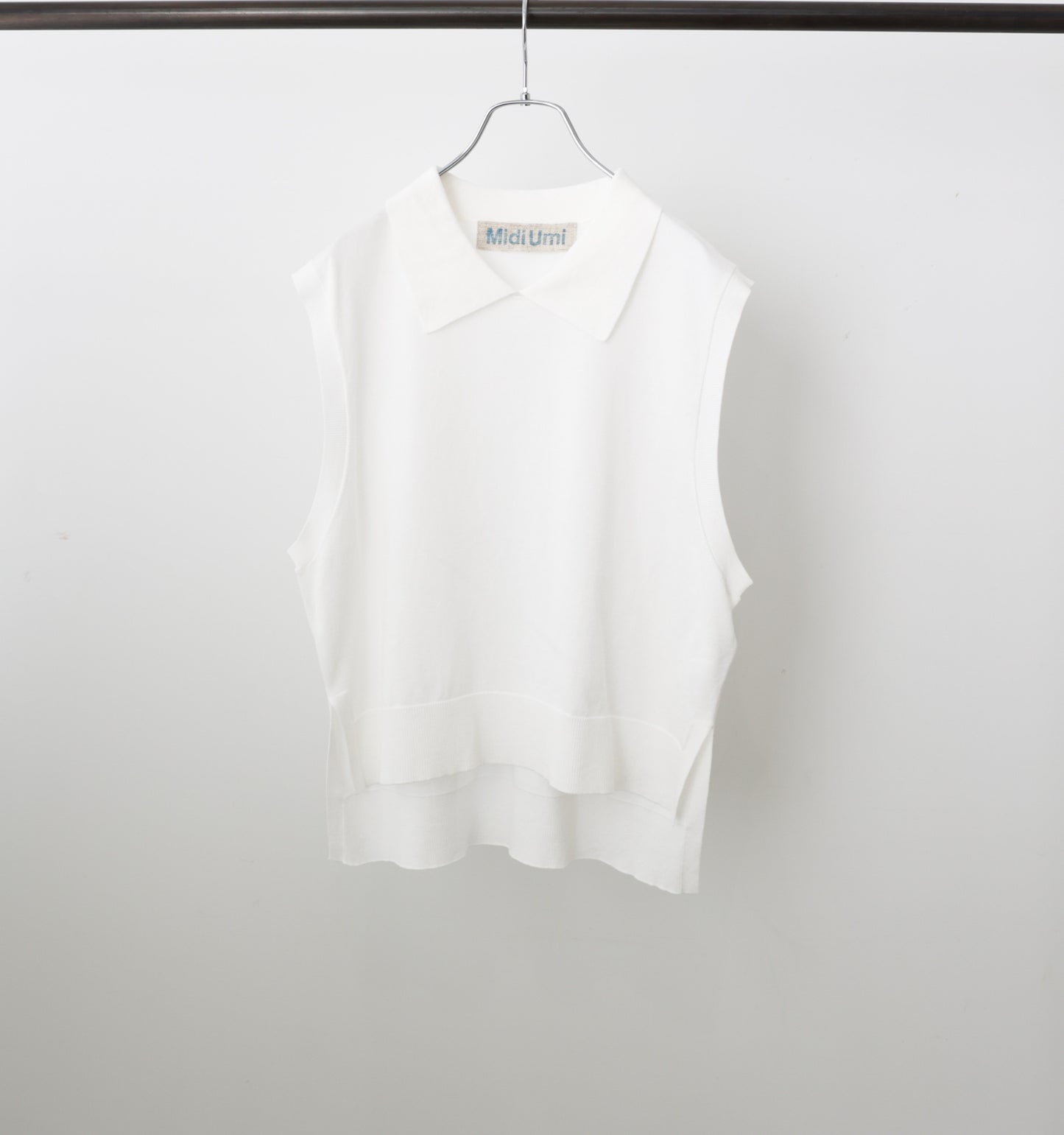 collared knit vest