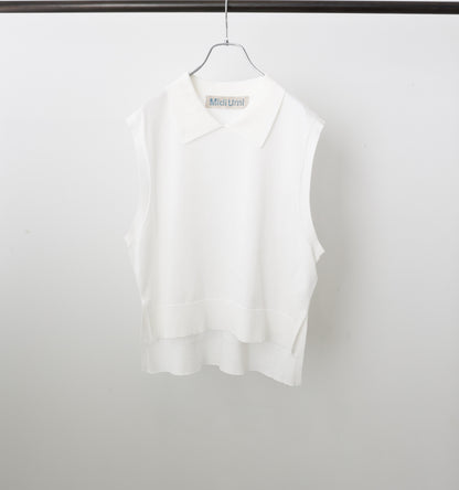 collared knit vest