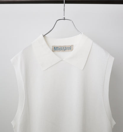 collared knit vest