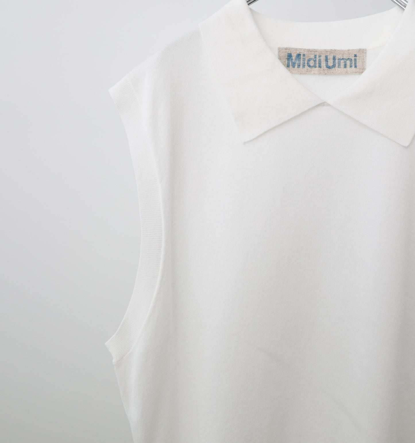 collared knit vest