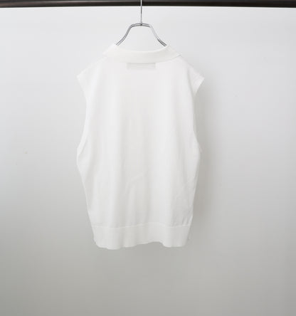 collared knit vest