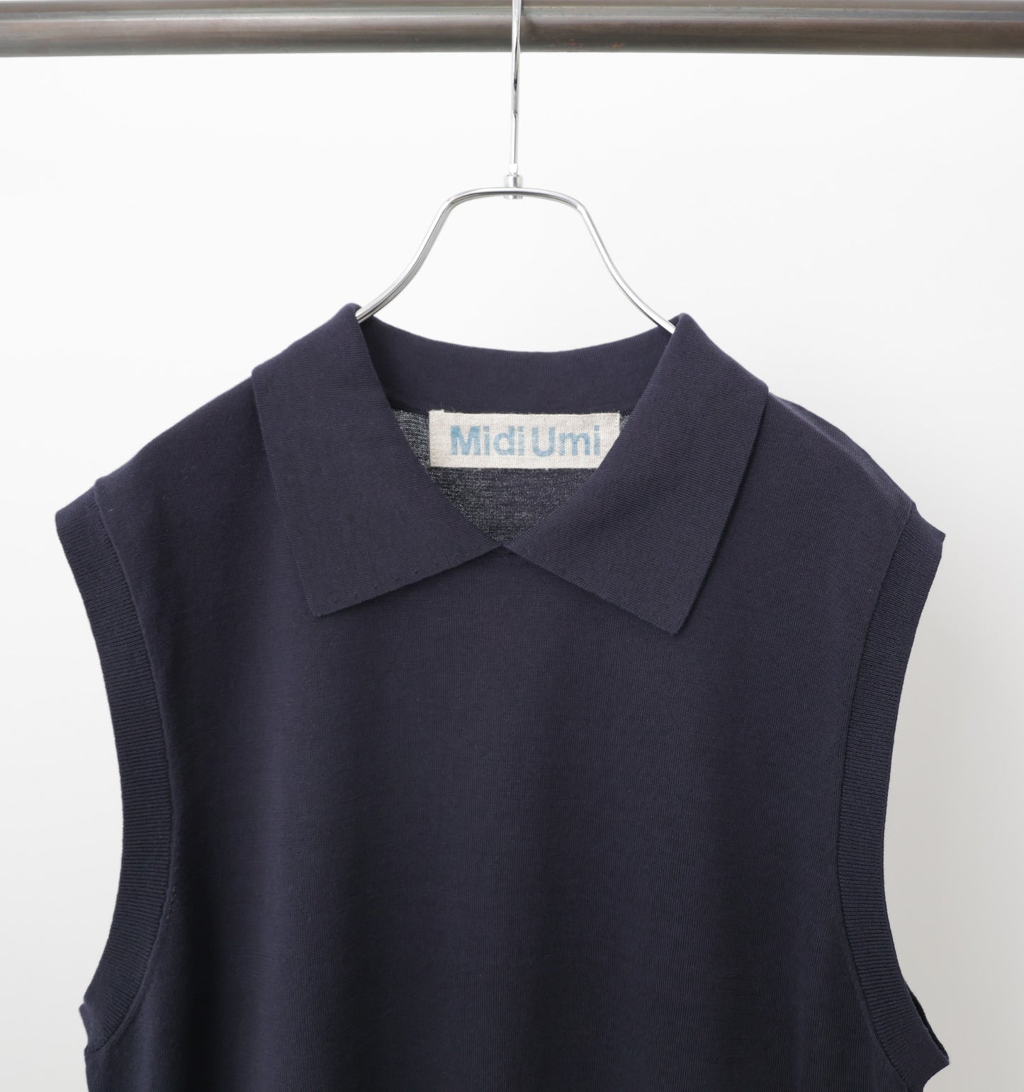 collared knit vest