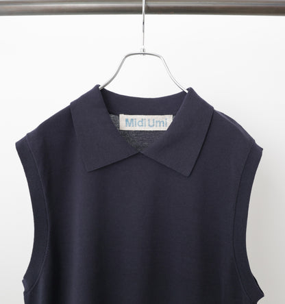 collared knit vest