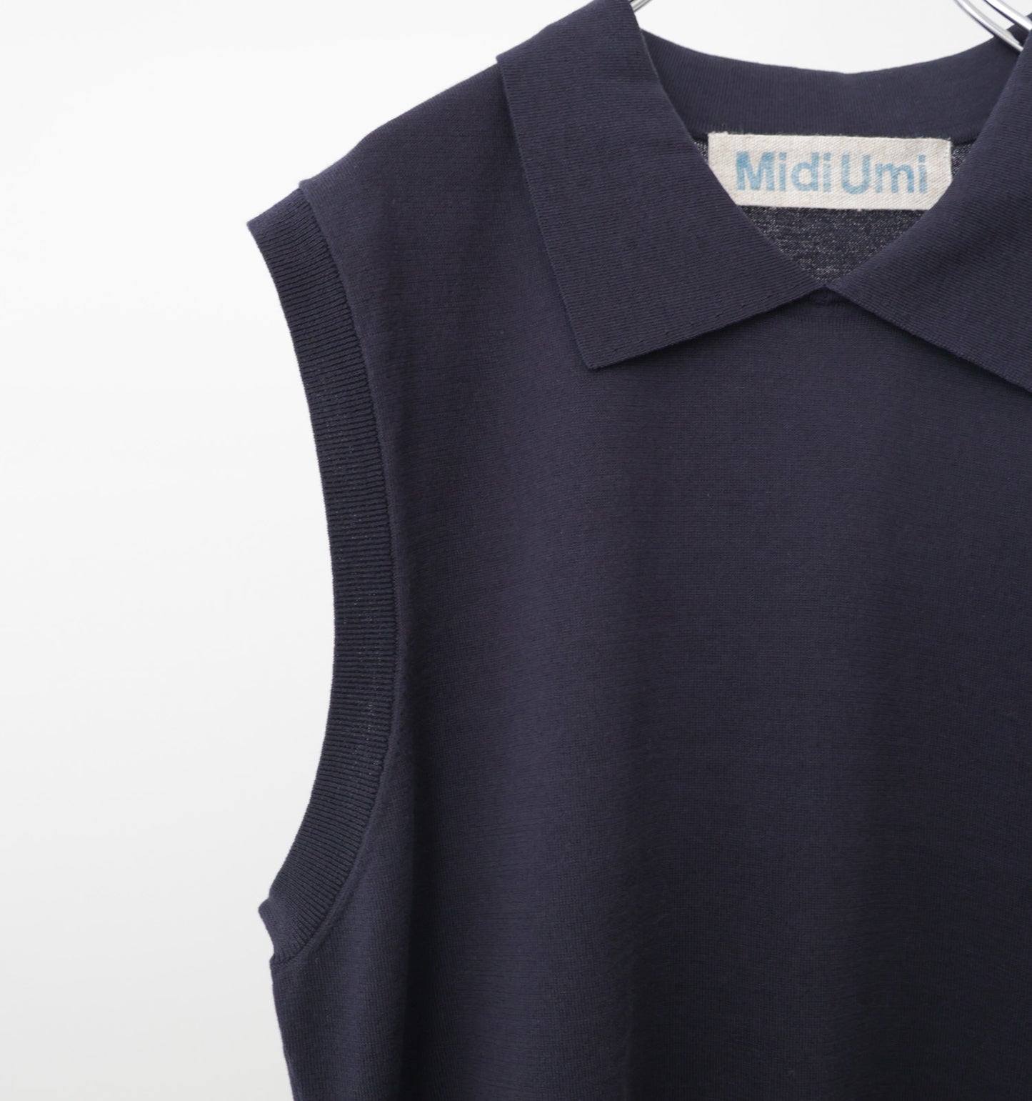 collared knit vest