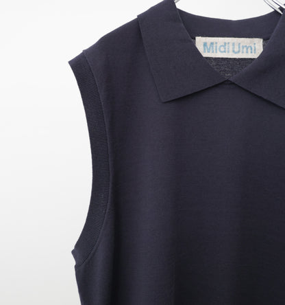 collared knit vest