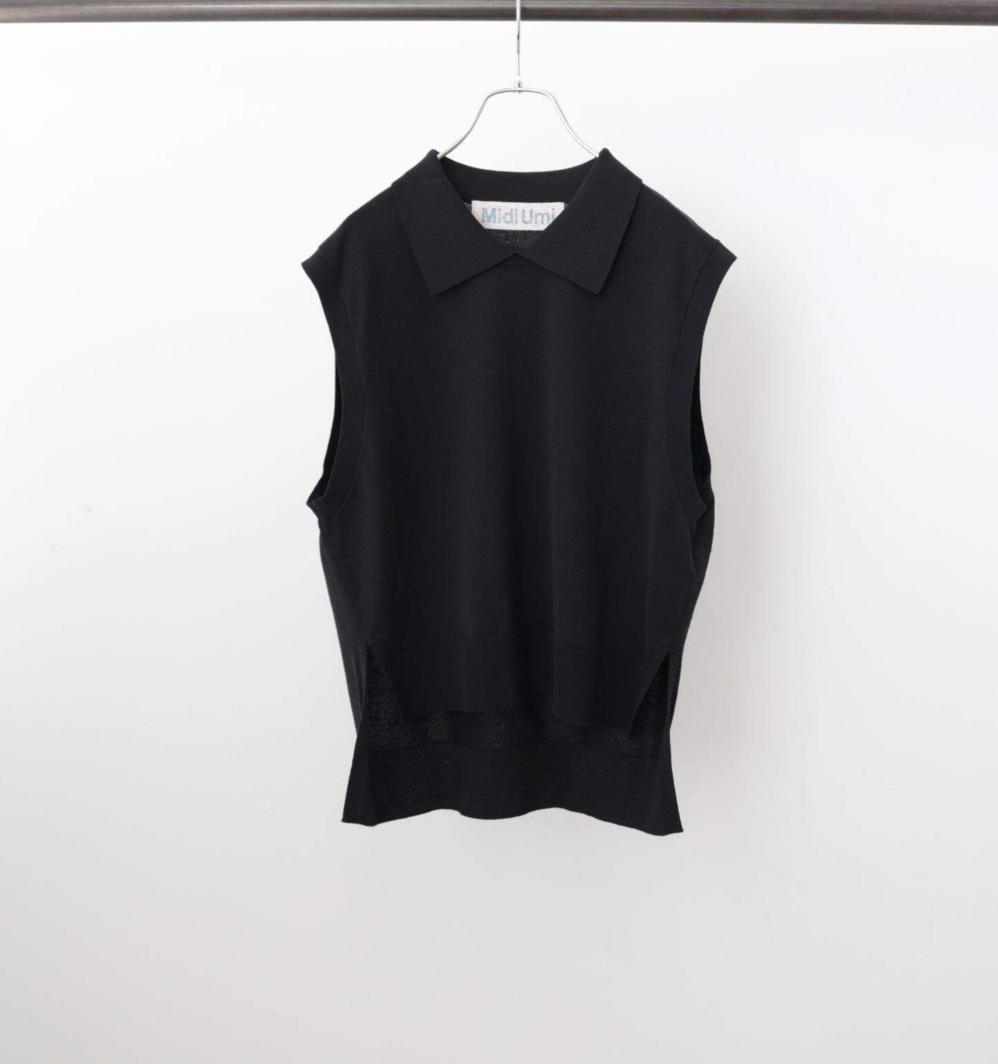 collared knit vest