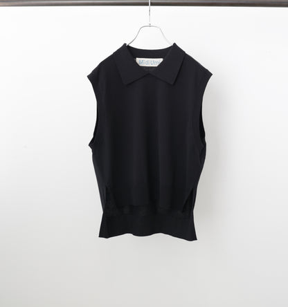 collared knit vest