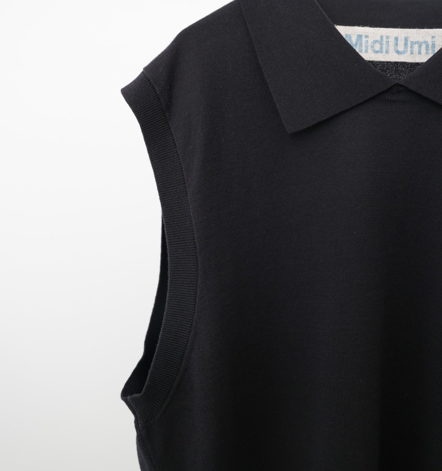collared knit vest