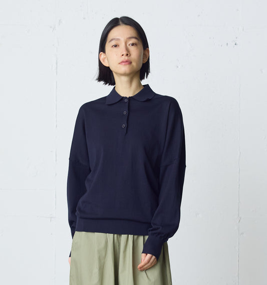 wide knit polo