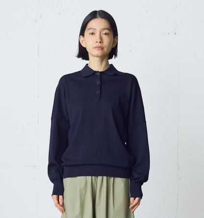 wide knit polo