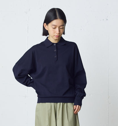 wide knit polo