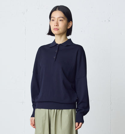 wide knit polo