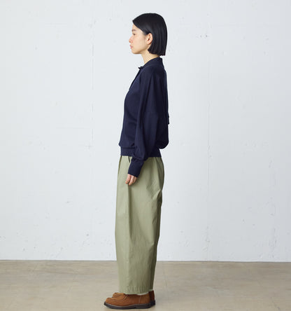 wide knit polo