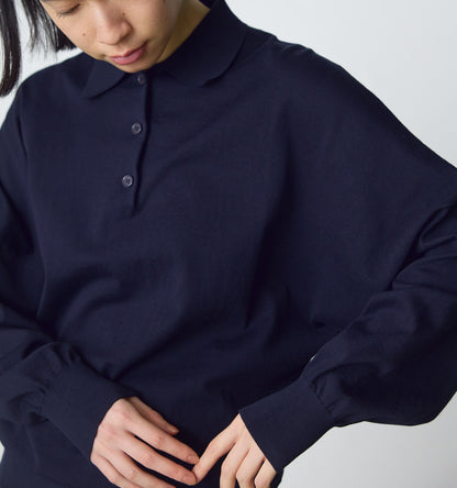wide knit polo