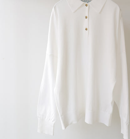wide knit polo