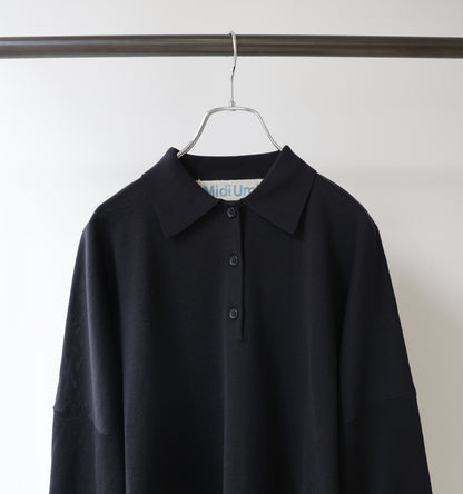 wide knit polo