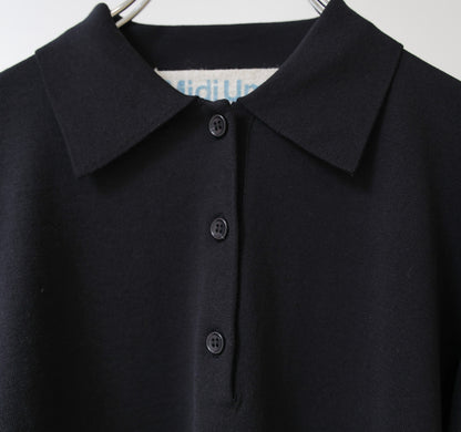 wide knit polo