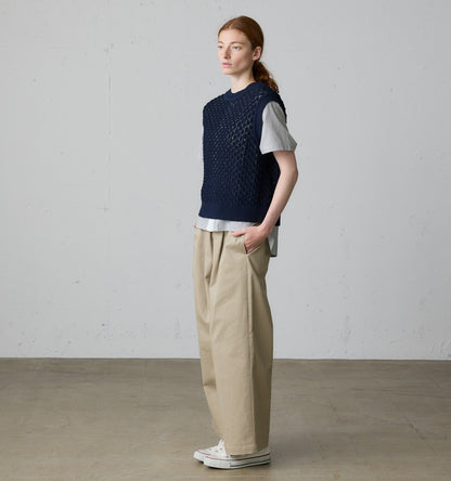 mesh knit vest