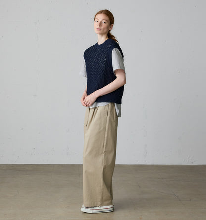 mesh knit vest