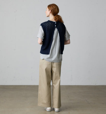 mesh knit vest