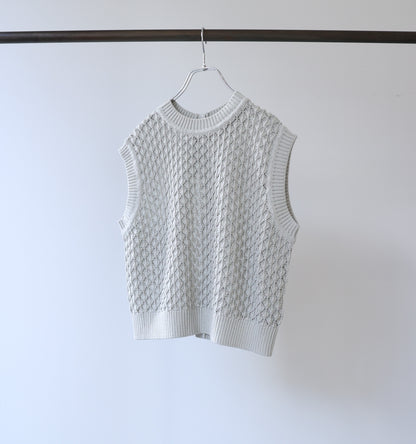 mesh knit vest