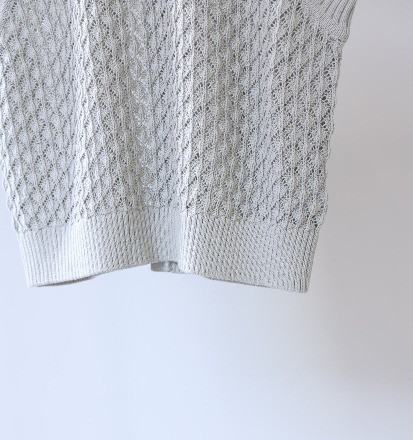 mesh knit vest