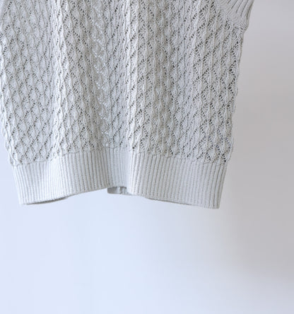 mesh knit vest
