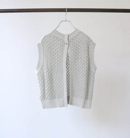 mesh knit vest