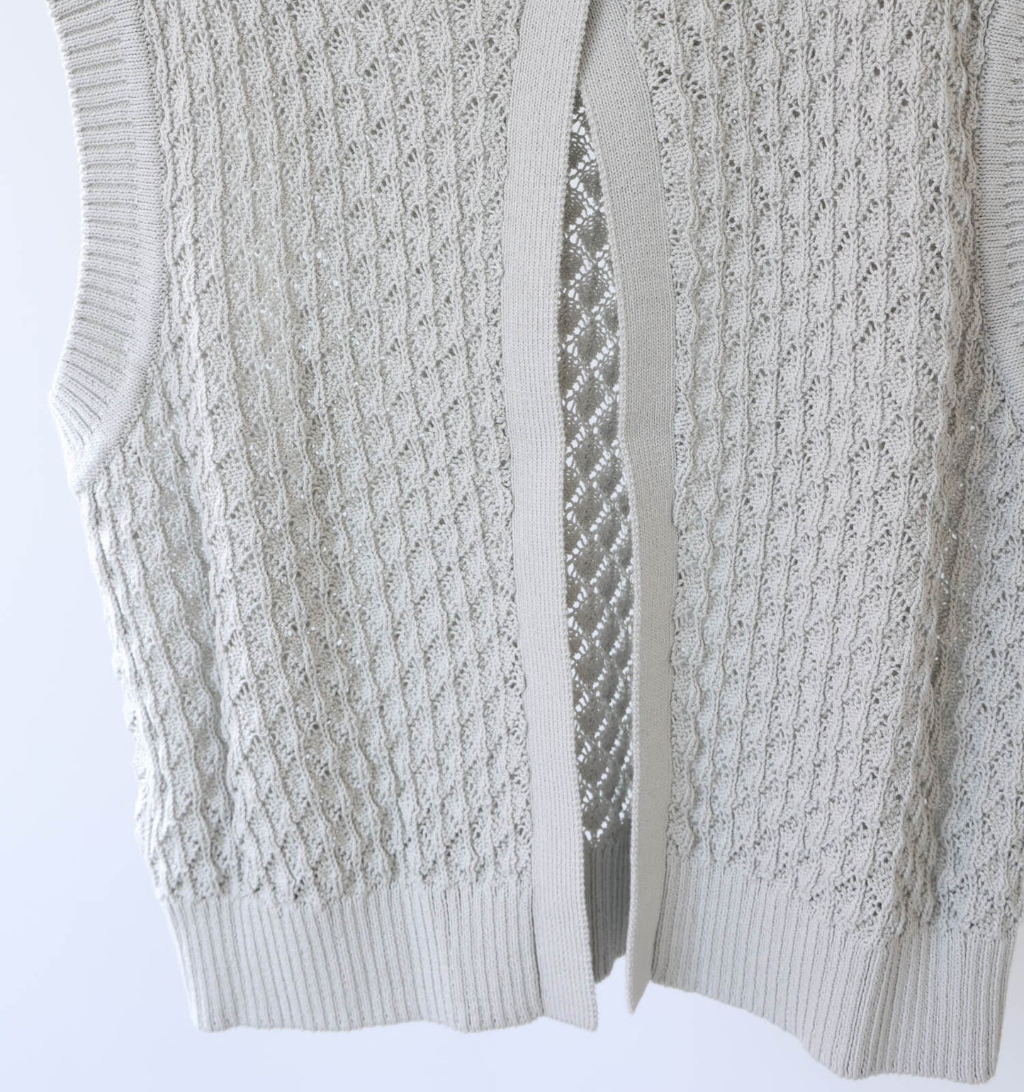 mesh knit vest