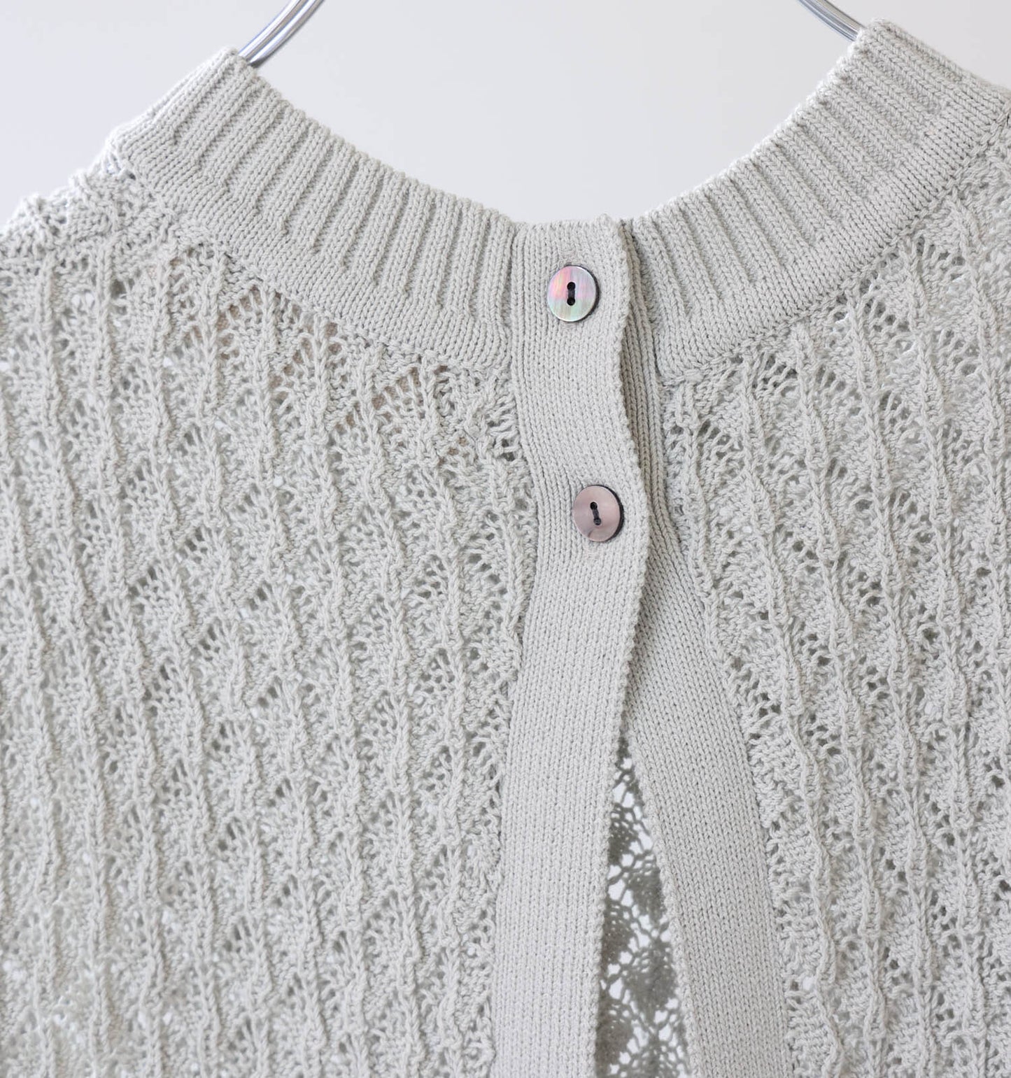 mesh knit vest