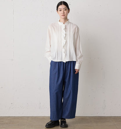pin tuck lace shirt
