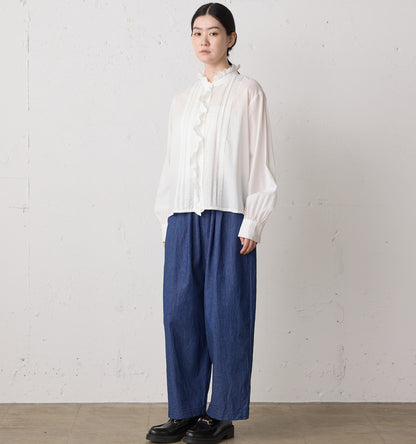 pin tuck lace shirt