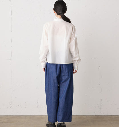 pin tuck lace shirt
