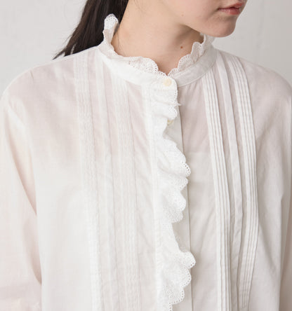 pin tuck lace shirt