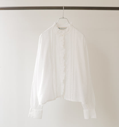 pin tuck lace shirt