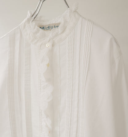 pin tuck lace shirt
