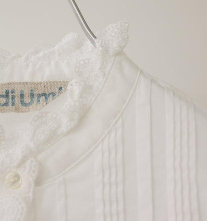 pin tuck lace shirt