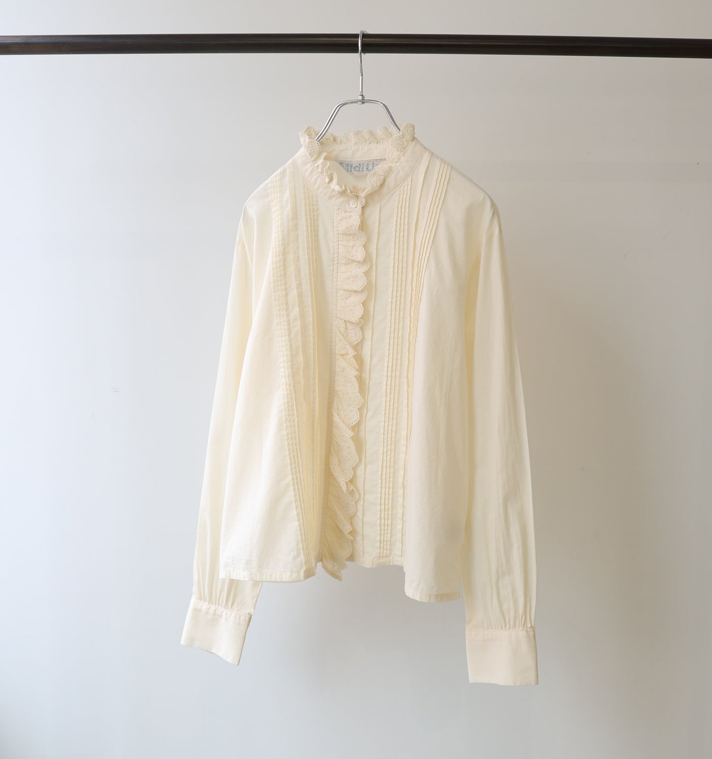 pin tuck lace shirt