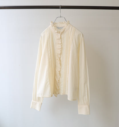 pin tuck lace shirt
