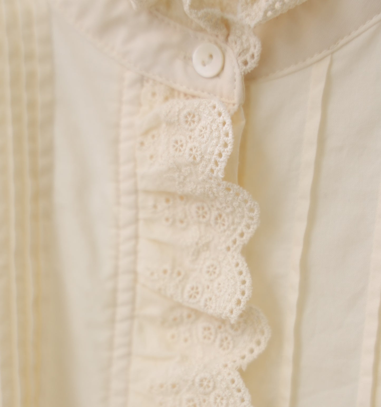 pin tuck lace shirt