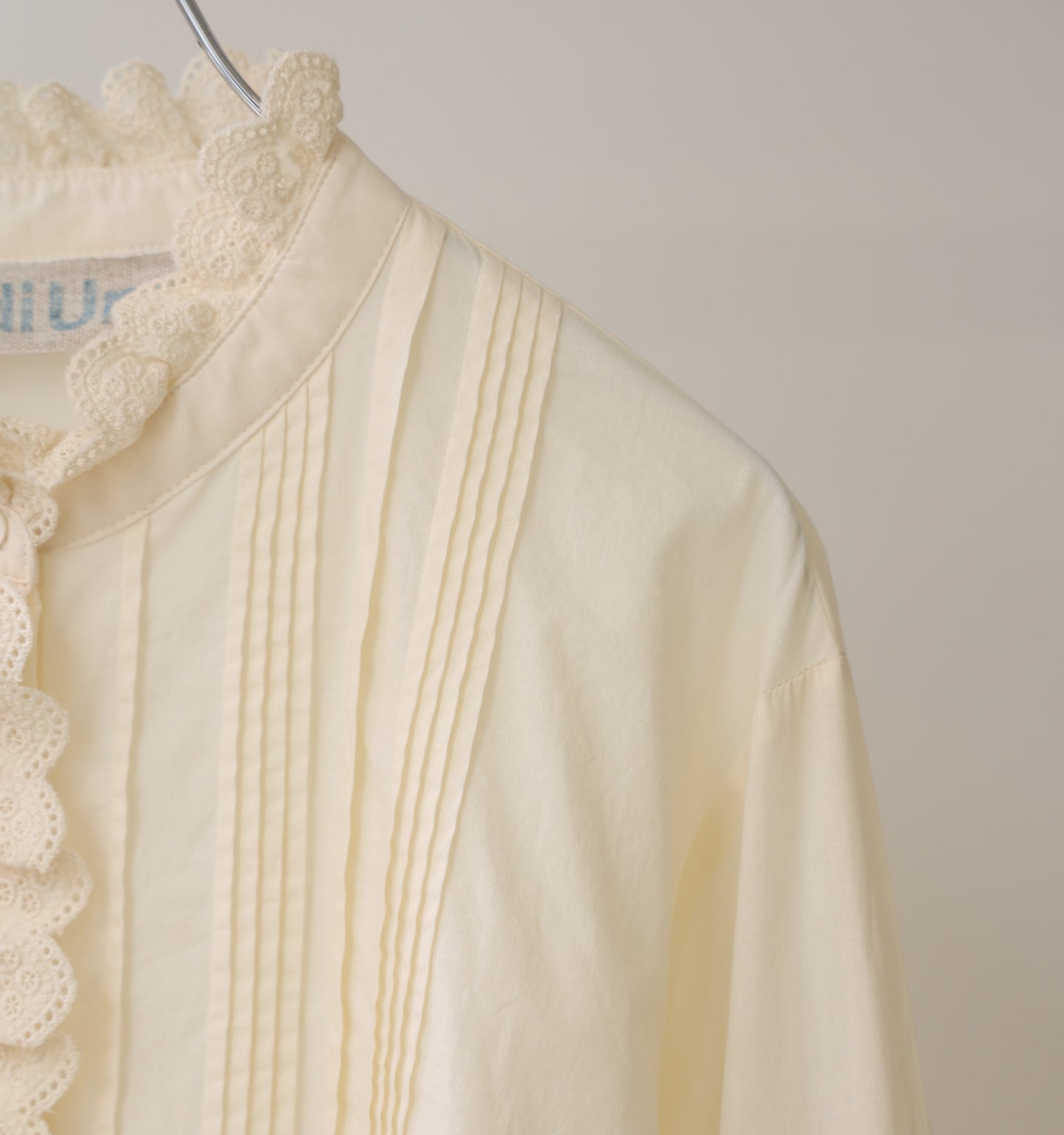 pin tuck lace shirt
