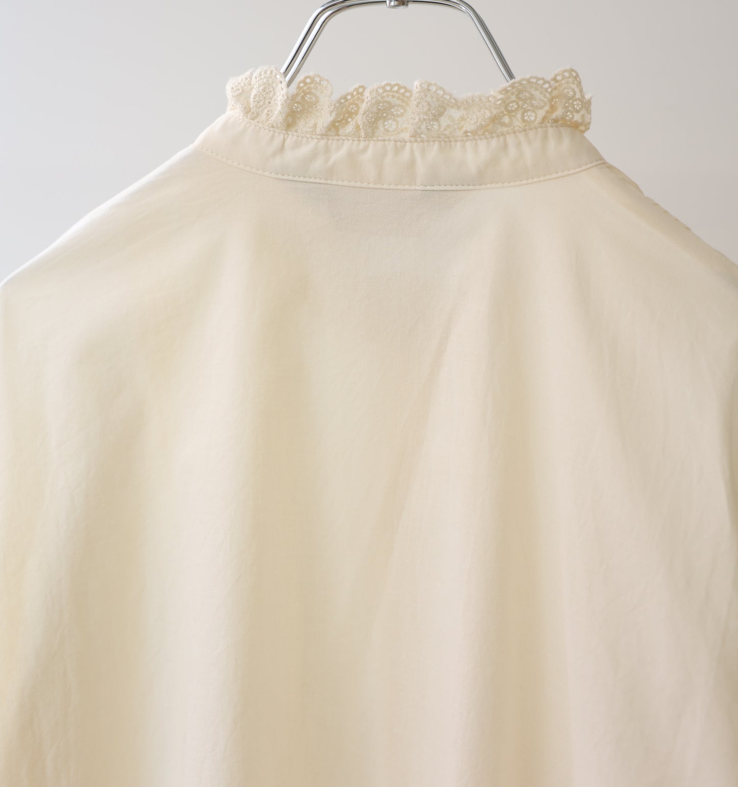 pin tuck lace shirt