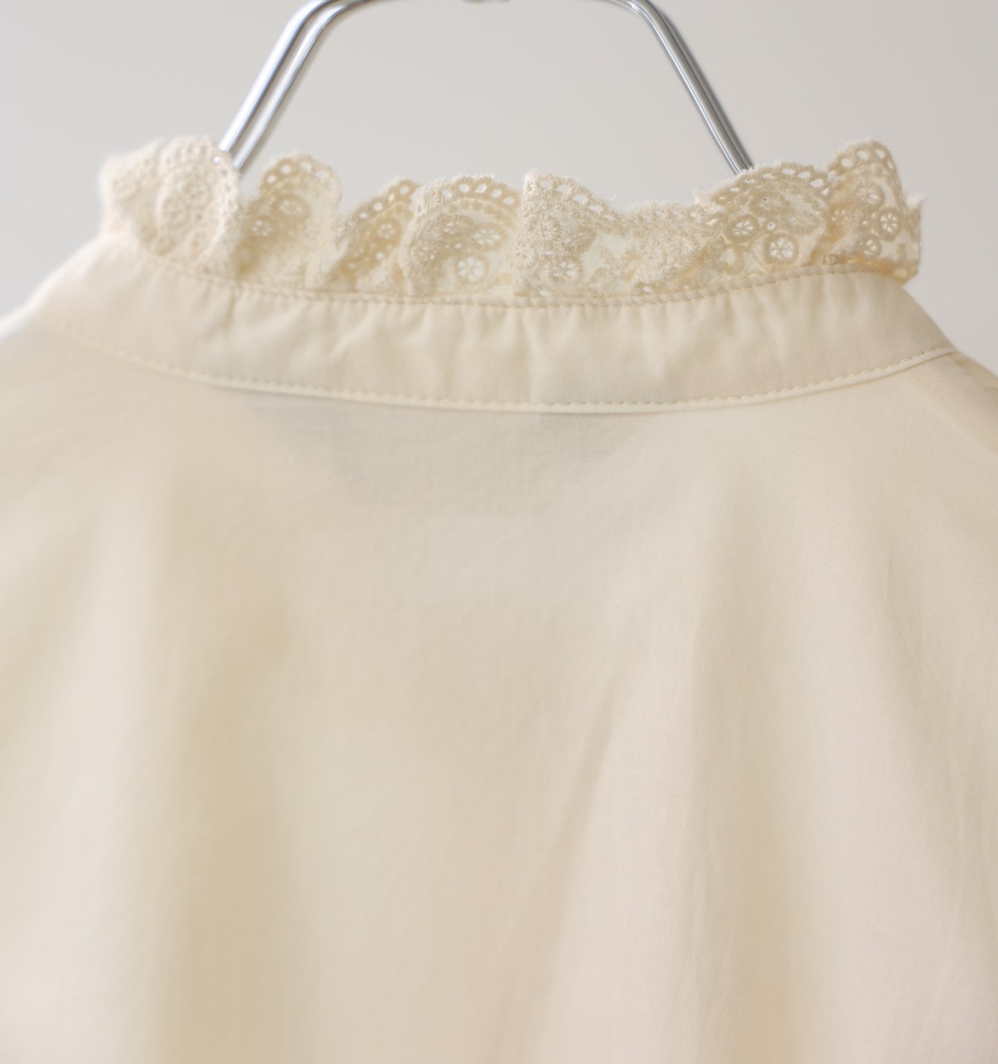 pin tuck lace shirt