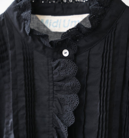 pin tuck lace shirt