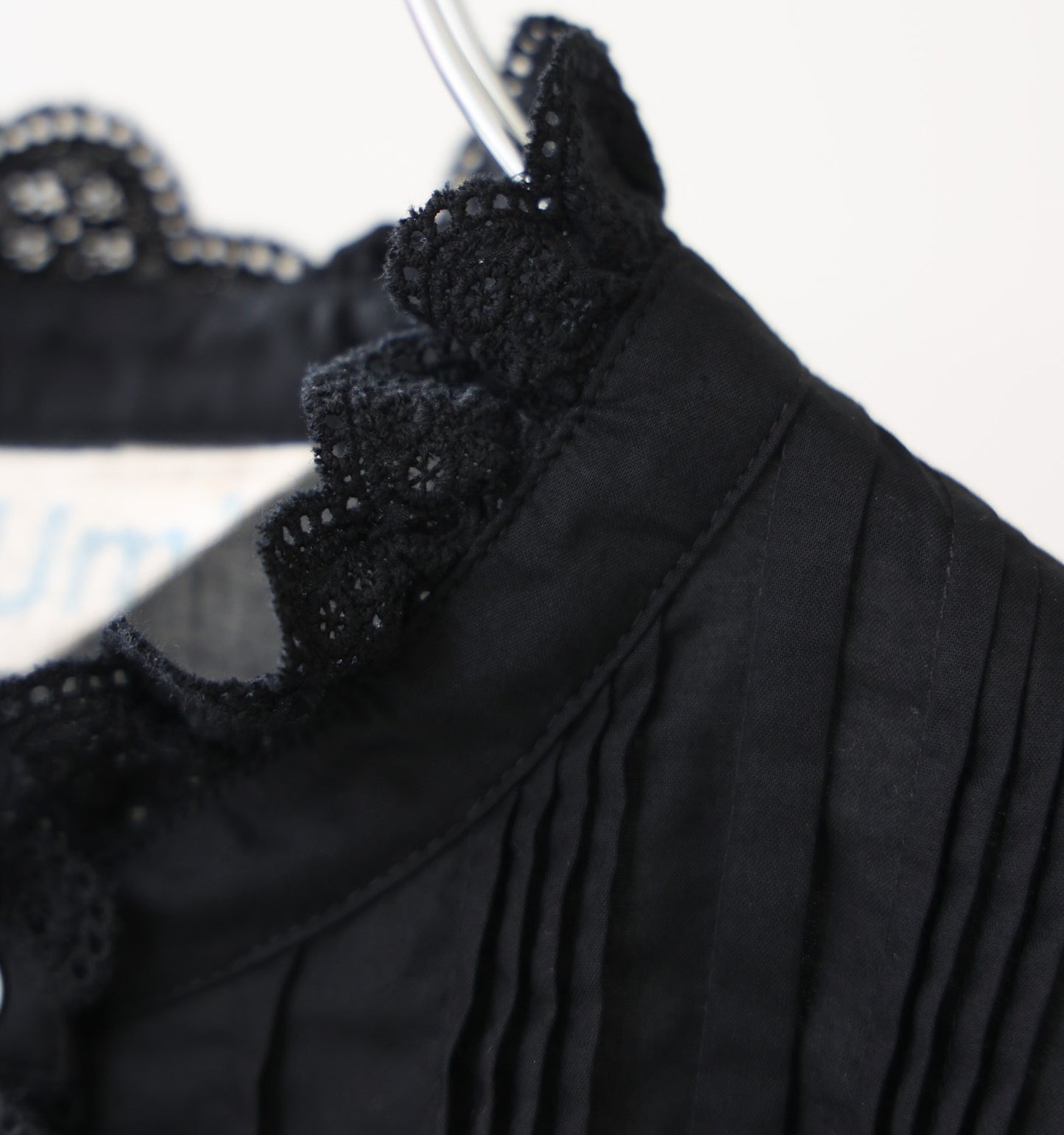 pin tuck lace shirt