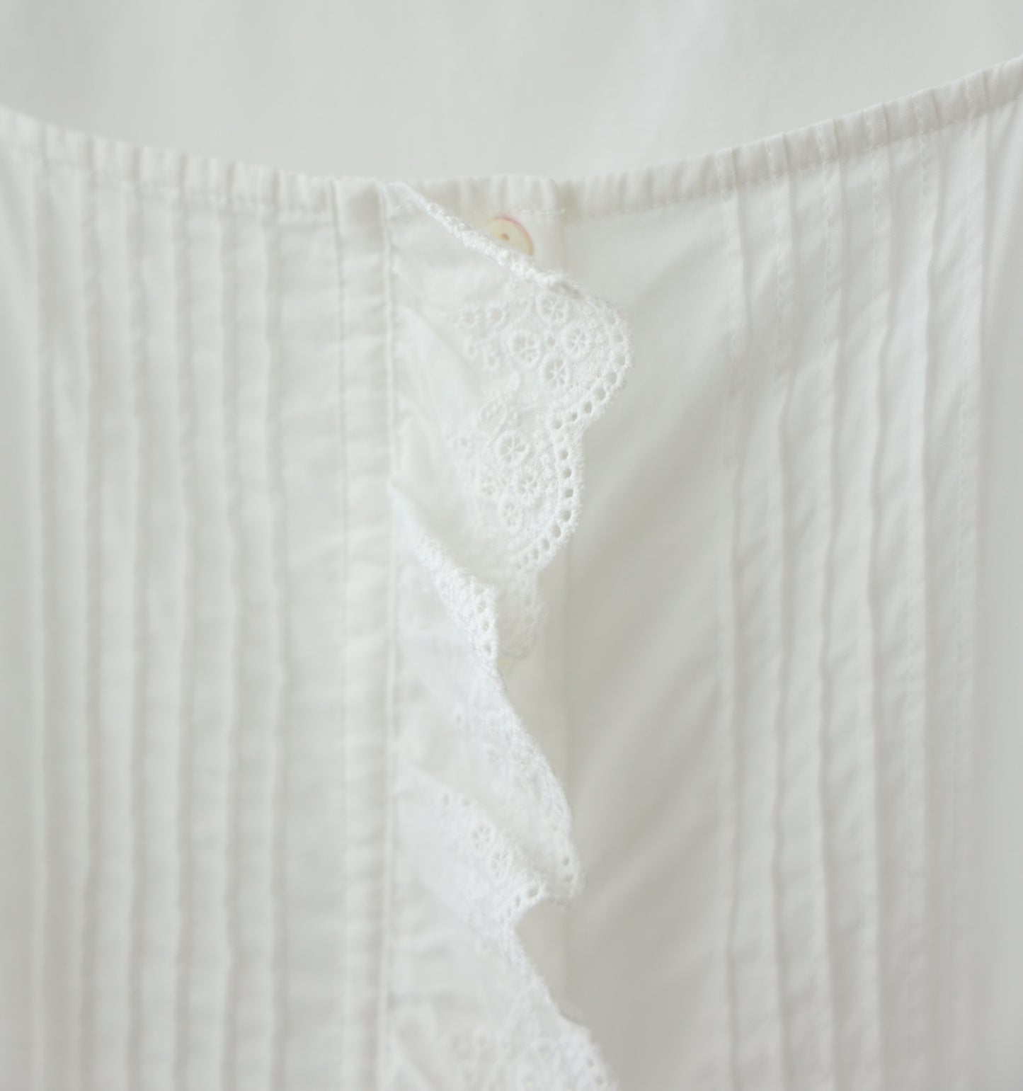 pin tuck lace vest
